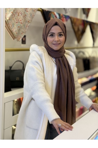 La Boutique Be Happy Şal Çikolata Çok Renkli