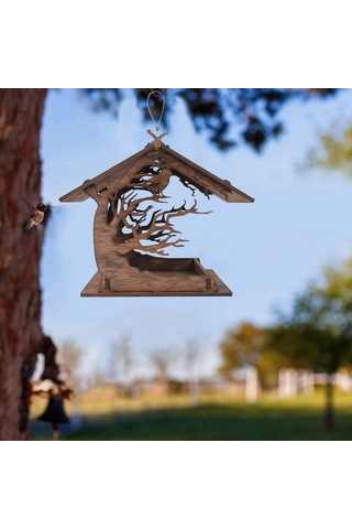 Geeroyoo Ahşap Dıy Kuş Evi, Bahçe Ve Balkonlar İçin Şık Ve Çevre Dostu Kuş Yuvası