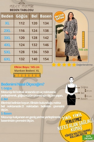 Ferace Tesettür Kadın Uzun Buyuk Beden Anne Elbise Yazlik Tesettur Giyim 001