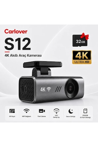 Carlover S12 4K Araç Kamerası