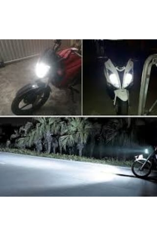 H4 Motosiklet Led Far Ampulü Şimşek Etkili