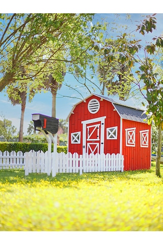 Mandu Ahşap Kar Kızağı Kırmızı