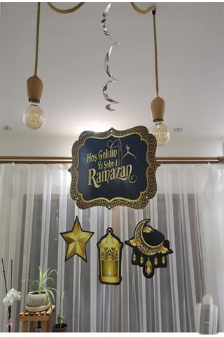 Hoşgeldin Ya Şehr-i Ramazan Yazılı Asma Tavan Kapı Sarkıt Süsü Ra