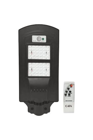 60 W Sensörlü Solar Sokak Lambası - Beyaz Işık 6500k - Ct-4691