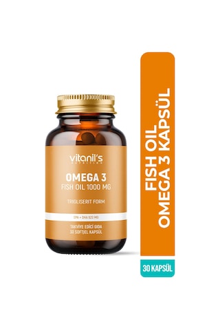 Vitanil's Omega 3 Fish Oil 1000 Mg 30 Soft Jel