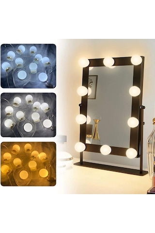 Trendpoint 10Ledli Usbli Makyaj Aynası Lambası Banyo Ciltbakım De