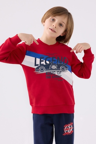 Rolypoly Erkek Çocuk Eşofman Takımı Kırmızı-1721 Kırmızı