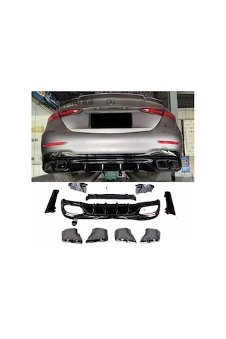 Autogp Mercedes W206 C63 Amg Arka Tampon Difüzör Ve Egzoz Ucu Amg 2021 Agp-sm-sd-1298