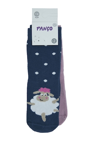 Panço Kız Çocuk 2'li Soket Çorap Set Renkli 2322GK11004