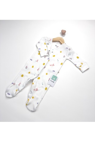 Sezgibaby Künk Kız Bebek Tulum Beyaz