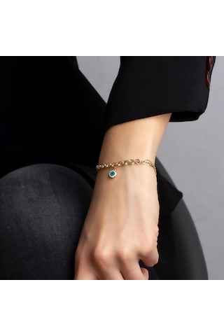 Altın Nazar Bileklik BL0028 Sarı Altın