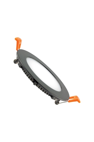 Maxled 15w Siyah Kasa Yuvarlak Sıva Altı Led Panel 4000k Ilık Beyaz Siyah