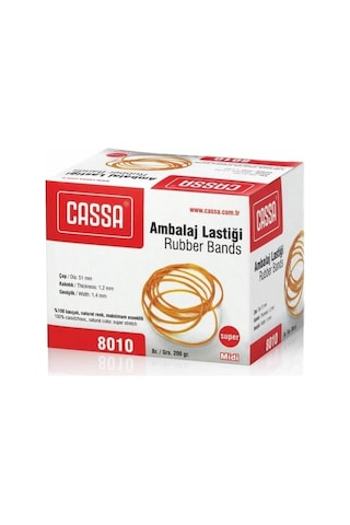 Cassa 8010 Ambalaj Lastiği %100 Kauçuk 200 Gr Midi