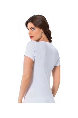 Moda Çizgi Kadın Kısa Kol Body 232b