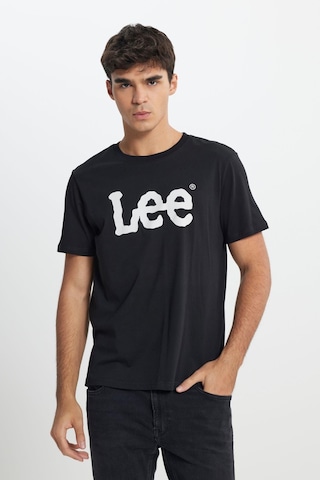 Lee Regular Fit Grafik Baskılı Erkek T-shirt Siyah