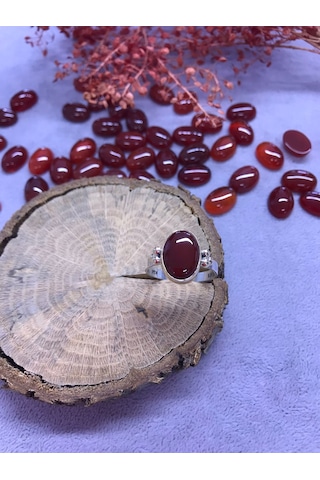 Nsa Gümüş Akik Taşlı Gümüş Yüzük 925 Ayar (512653998)