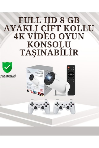 Taşınabilir Çok Fonksiyonlu Projeksiyon - Oyun, Sunum, Netflix Ve Eğitim İçin