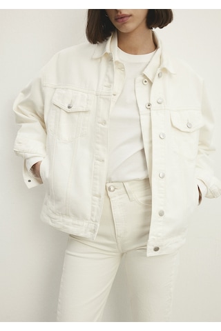 Mavi Luna Beyaz 90s Jean Ceket 1110177 84112 Beyaz