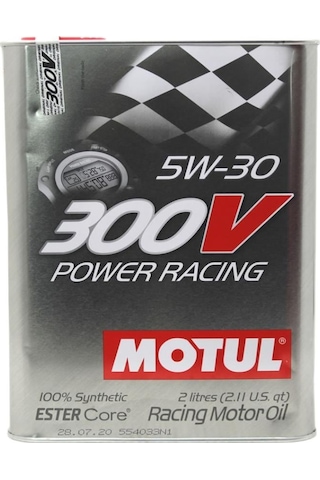 Motul 300V Power Racing 5W-30 Tam Sentetik Racing Motor Yağı 4 x 2 L