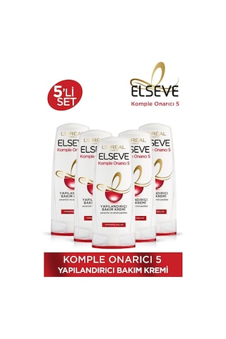 Elseve Komple Onarıcı 5 Yapılandırıcı Bakım Kremi 5 x 390 ML