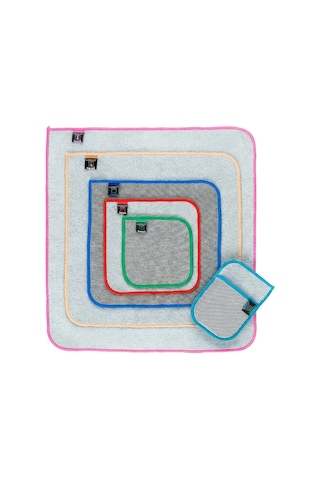 Twino 6 Prç Deneyim Seti Microfiber Zor Kir Temizlik Mutfak Banyo Bulaşık Teli Temizleme Ovma Bezi