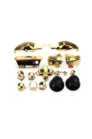 Kangvka Xbox One Elite Kumanda Lb Rb Joystick Kapağı Ve Elektroplated Kasa Tamiri İçin T6 T8 Tornavida Seti Altın Rengli + Araçlar