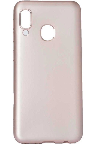 Samsung Uyumlu Galaxy A20e Kılıf Zore Premier Silikon Kapak Rose Gold