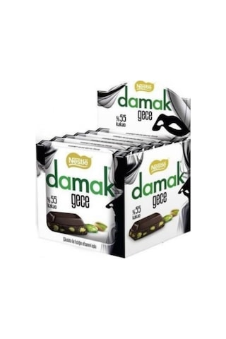 Nestle Damak Gece Antep Fıstıklı Bitter Kare Çikolata 6 x 60 G