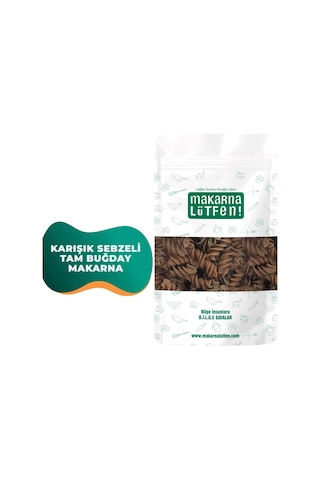 Karışık Sebzeli Tam Buğday Makarna 200 G