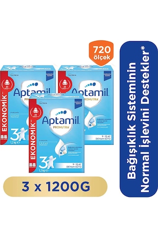 Aptamil 3 Devam Sütü 1200 G  3 Adet
