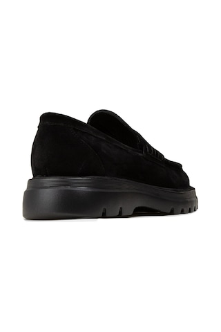 Deery Erkek Hakiki Süet Siyah Loafer Ayakkabı - 02006msyhe04 Siyah