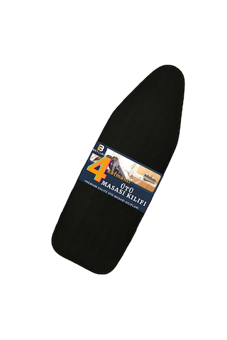 Beylini Yanmaz Ütü Masası Kılıfı Hızlı Ütü Kılıfı Örtü Siyah 50x150 Cm Siyah