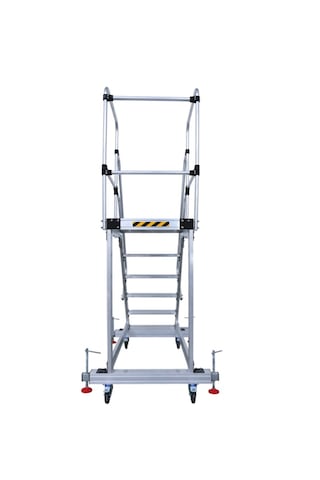 5+1 Denge Ayaklı Tekerlekli Tek Çıkışlı Çalışma Platformu 90x30 -