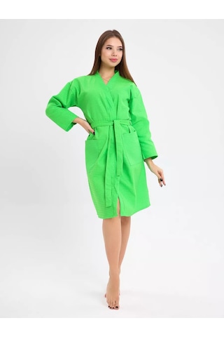 Inteteks Vafelli Kimonolu Banyo Bornozu, Hamam Ve Sauna İç 191939402 Gri