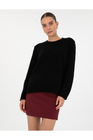 Pierre Cardin Kadın Siyah Kazak /triko 50316310-vr046 Siyah