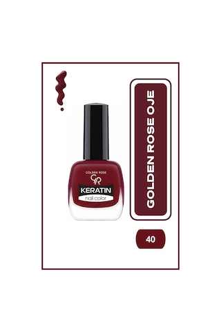 Golden Rose Keratin Nail Color Oje No:40