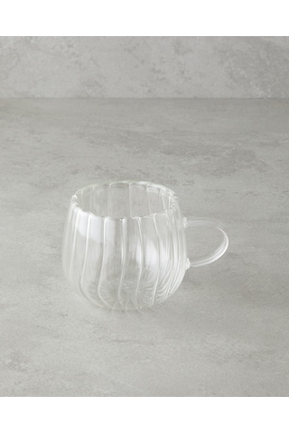 English Home Astral Borosilikat Cam Double Wall Kupa 280 Ml Şeffaf Şeffaf