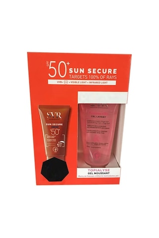 Svr Sun Secure Creme Güneş Kremi Spf 50+ 50 ML + Topialyse Temizleme Jeli 50 ML