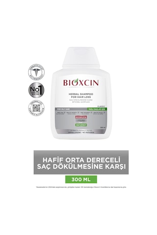 Bioxcin Klasik Yağlı Saçlar Için Şampuan 3x300 Ml - Genesis Saç Dökülmesi Şampuanı Yağlı Saçlar
