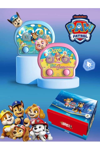 Paw Patrol Işıklı Suda Halka Geçirme Oyunu Nostaljik Sulu Oyun Stres Oyuncağı Işıklı