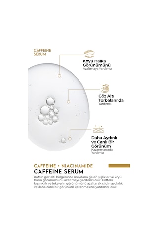 Caffeine Serum Göz Altı Torbalanma Ve Kararma Karşıtı Aydınlatıcı Serum 50ml
