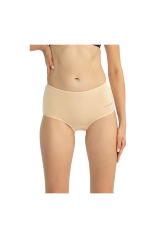 U.s Polo Assn. 67008 Kadın Yüksek Bel Pamuklu 3'lü Külot-siyah&beyaz&ten mix color