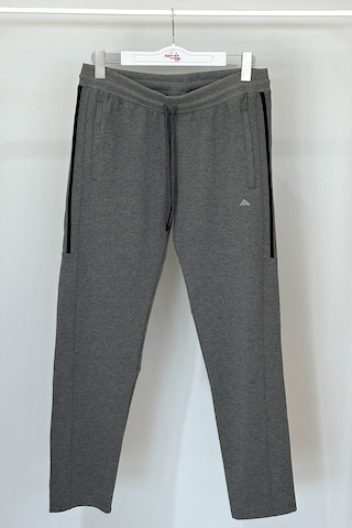 Erkek Paçası Düz Beli Lastikli 3 Cepli Eşofman Altı 3707 Antrasit Antrasit