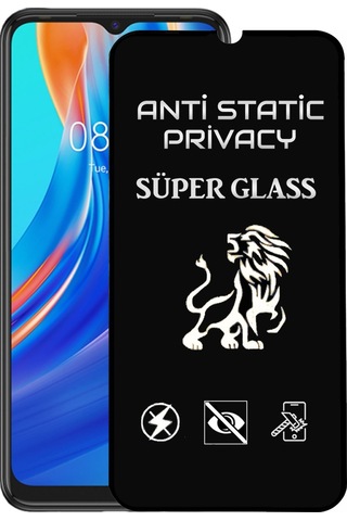Tecno Spark 7t Tam Kaplayan Anti Statik Hayalet Süper Cam Ekran Koruyucu
