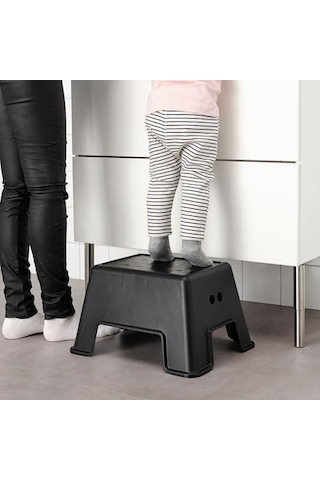 Ikea Çocuk Tabure-basamak Banyo Siyah Renk Polipropilen Tabure Kaymaz Taban Çok Renkli