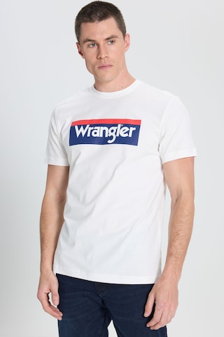 Wrangler Lightweight Ss 3color Log Beyaz Erkek Kısa Kol T-shirt Beyaz