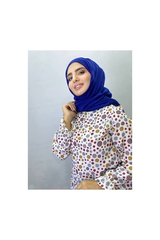 Aldaiyr Hijab Kadın Bambu Kraş Mavi Saks