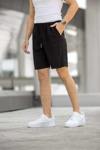 Kite Regular Fit Cepli Kapri Şort - Siyah Siyah