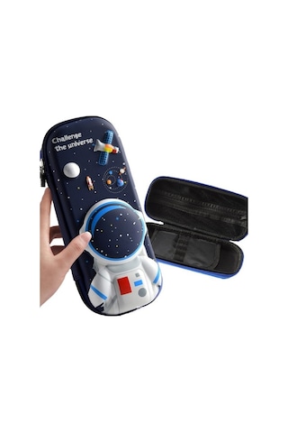 Jolıta-ıqp39f36 Öğrenci Kalem Kutusu Erkek Kalem Kutusu Kız Sevimli Yaratıcı Kalem Kutusu Çocuk 3d Kalem Kutusu-lacivert