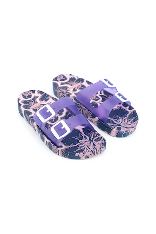 Gezer Kadın Yazlık İki Toka Ayarlanabilir Rahat Taban Havuz Plaj Günlük Terlik Gt6yze.15612.01.7r2.l3 Mor